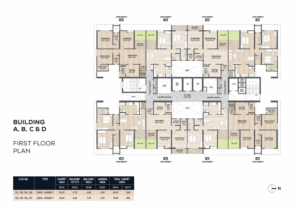 Mangalam Starview First floor plan